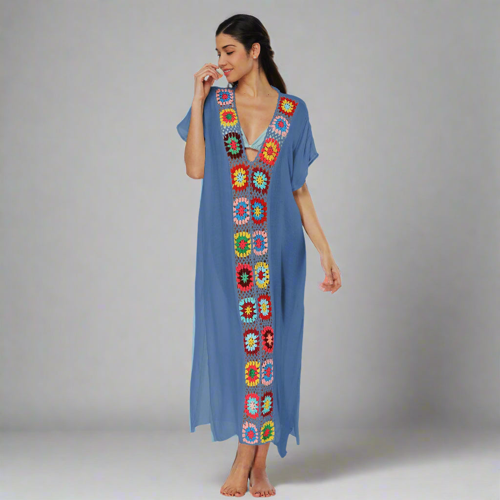 Caftan-Style Boho Beach Cover-Up