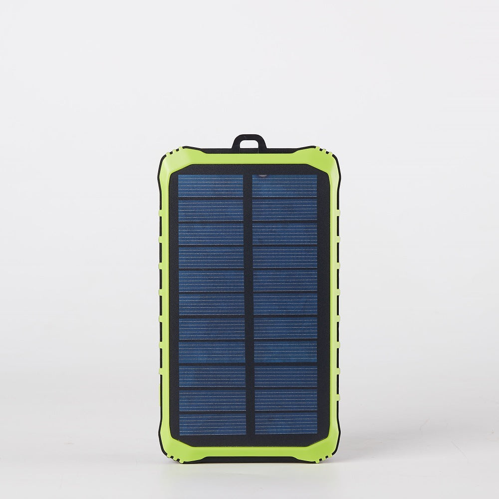 12000 mAh Hand-Cranked Solar Fast Charging Power Bank with Dual USB, Micro Input, LED Light