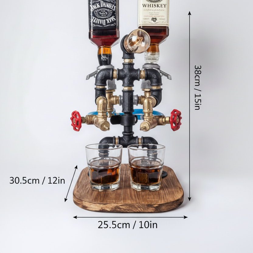 Handcrafted Steampunk Liquor Dispenser