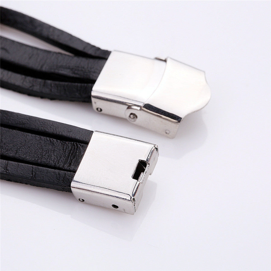 Retro-Style Multi-Layered Bracelet Watch