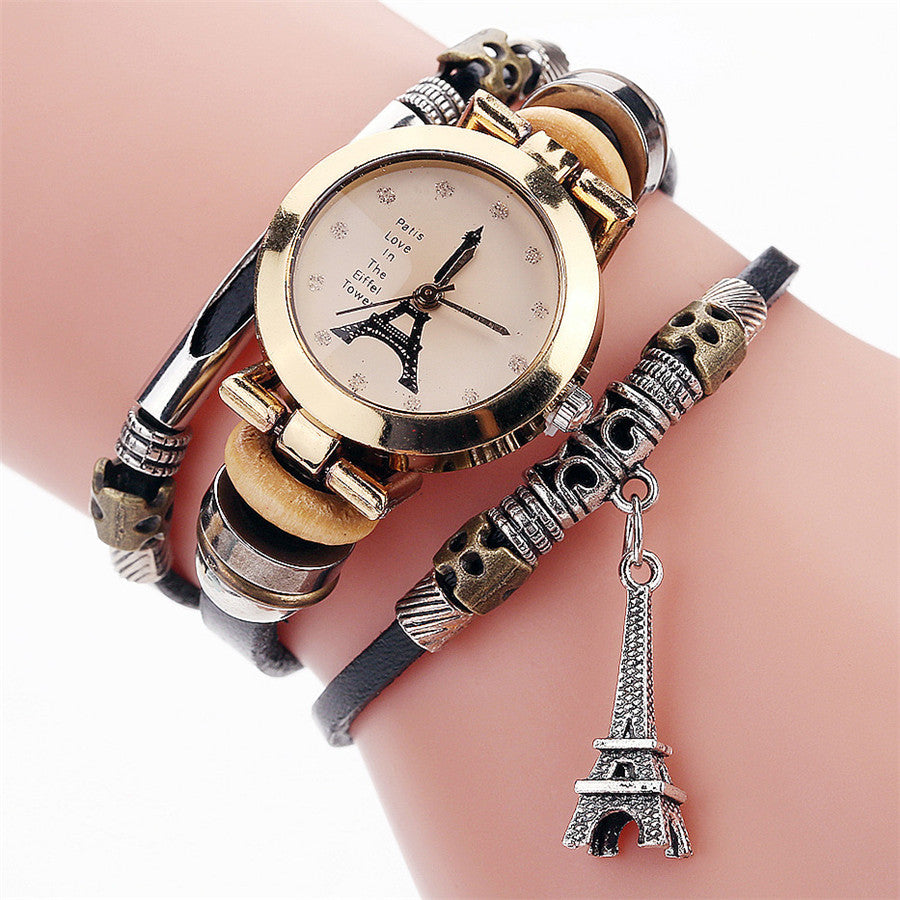 Paris Love (Eiffel) Charms Wrap Watch – Women's