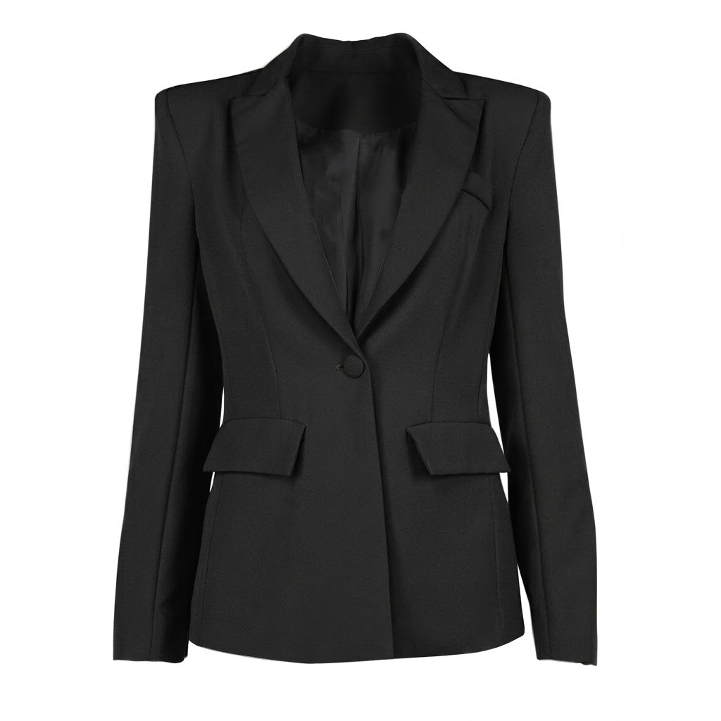 Plunging V Slim Blazer