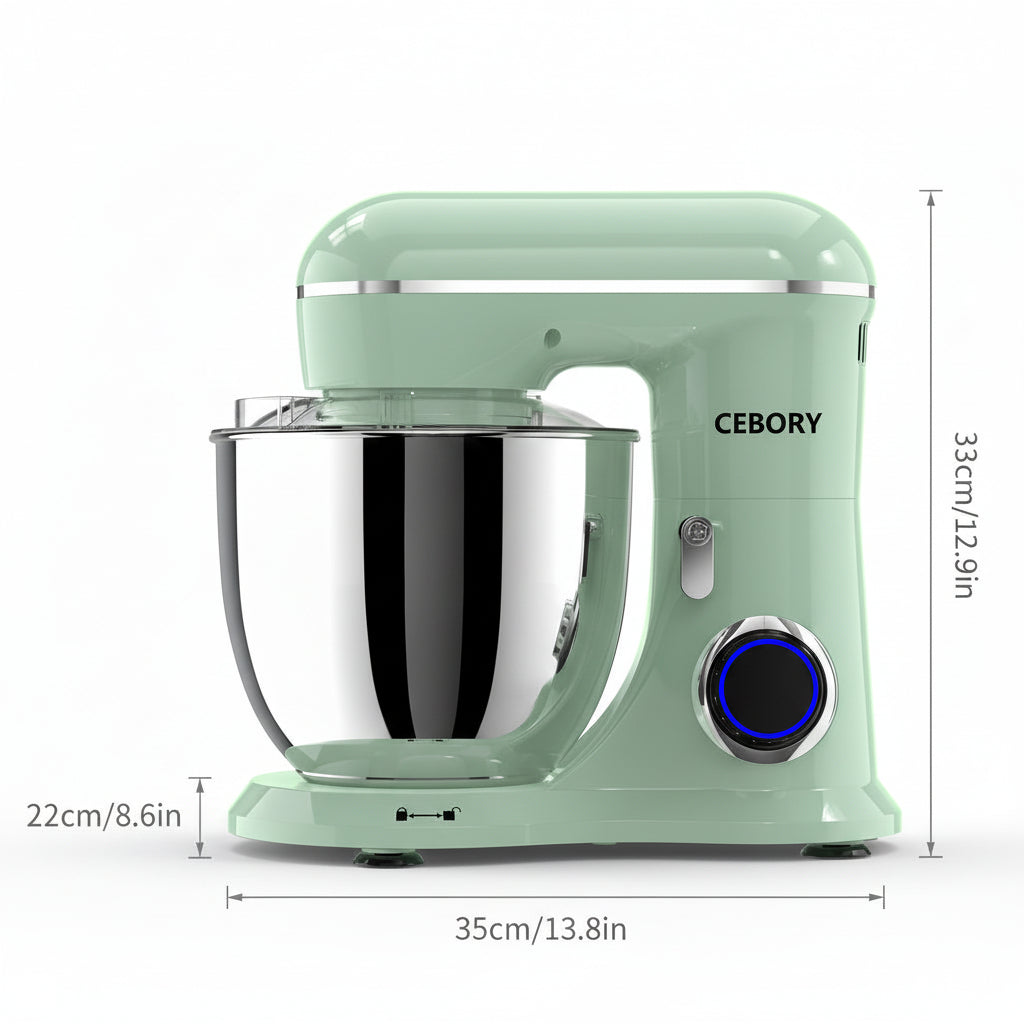 CEBORY 3-in-1 660W 10-Speed Stand Mixer – 6.5QT