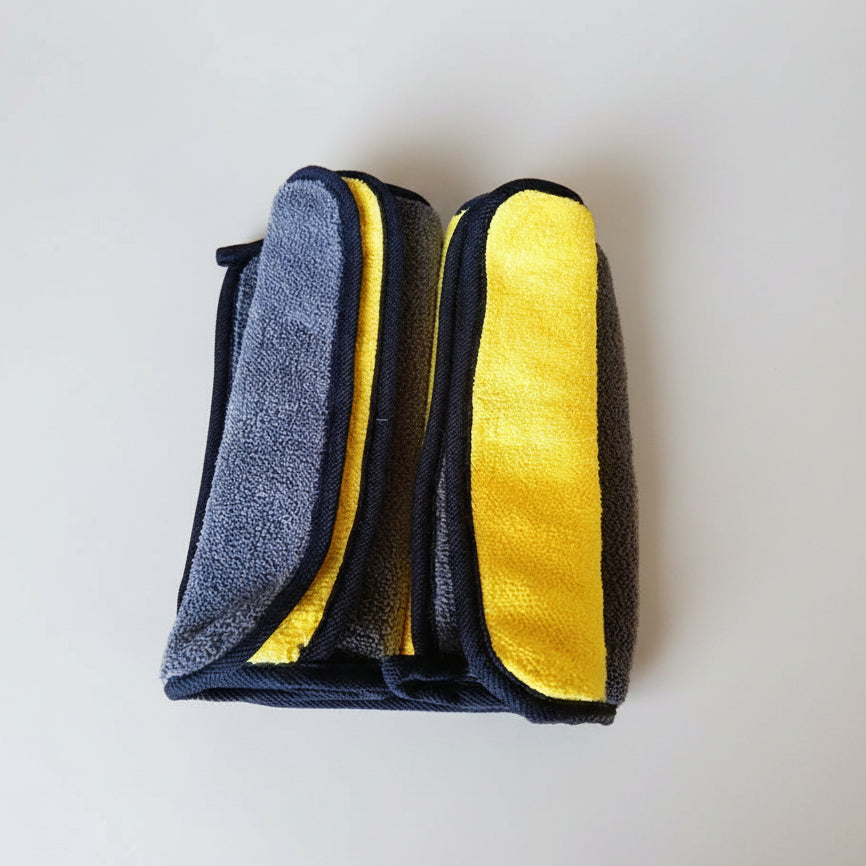 Double-Sided Microfiber Car Cleaning Towel