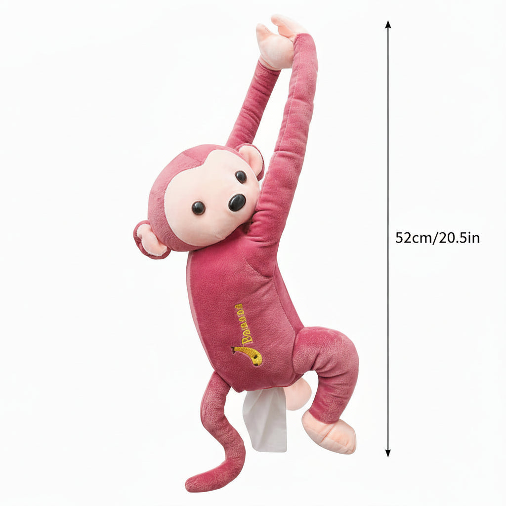 Plush Hanging Monkey Tissue Holder