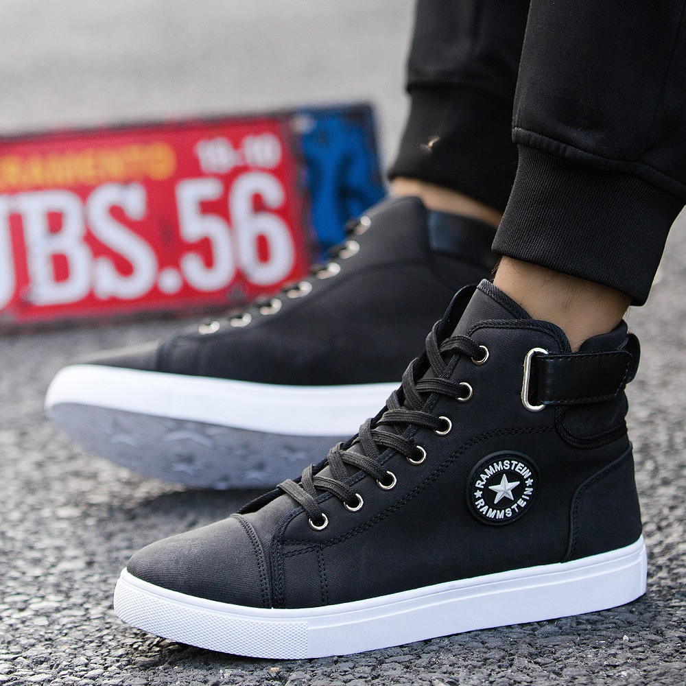 Men's High-Top Canvas Sneakers