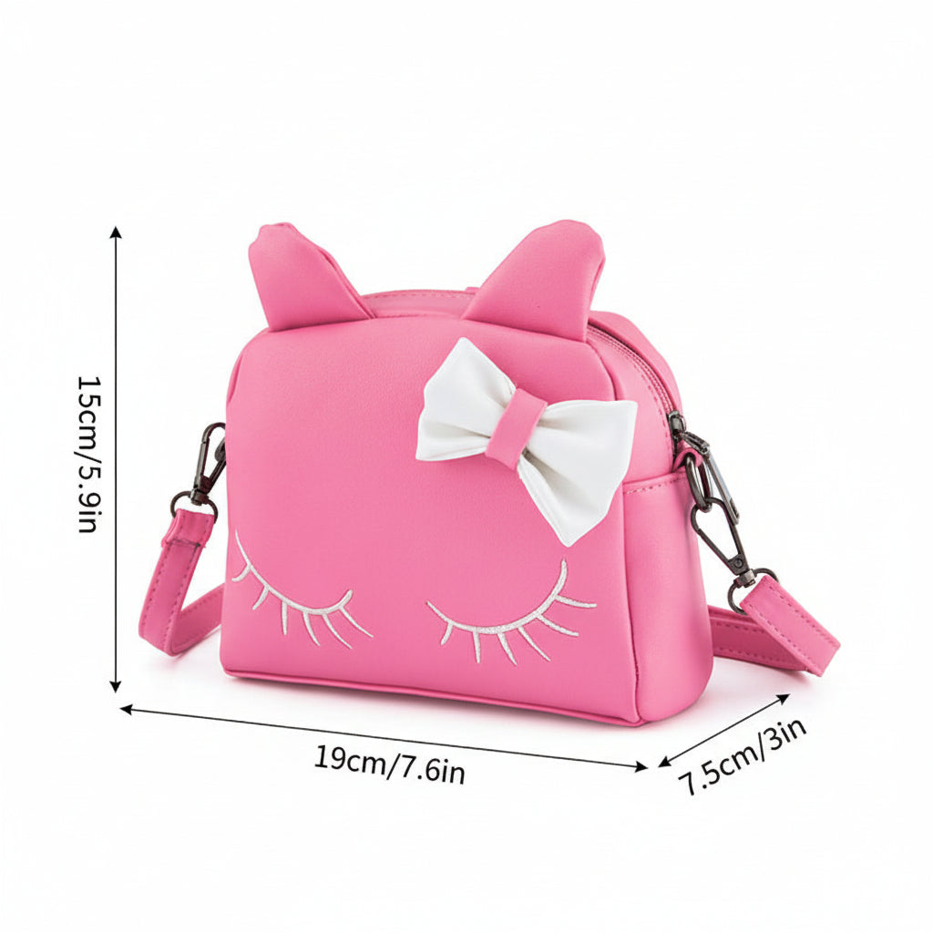 Girl's Cute Cat Ear Convertible Mini Bag