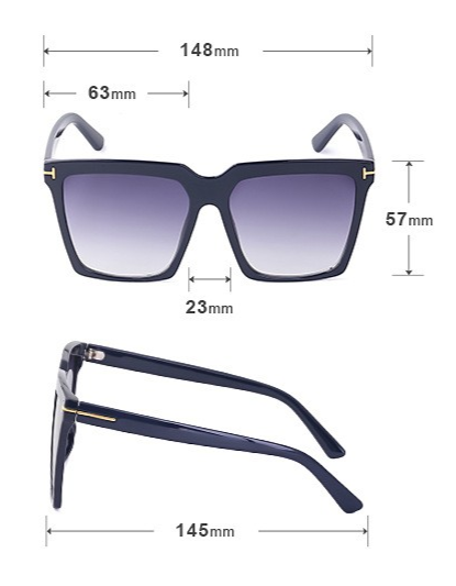 Polarized Oversized Square Sunglasses