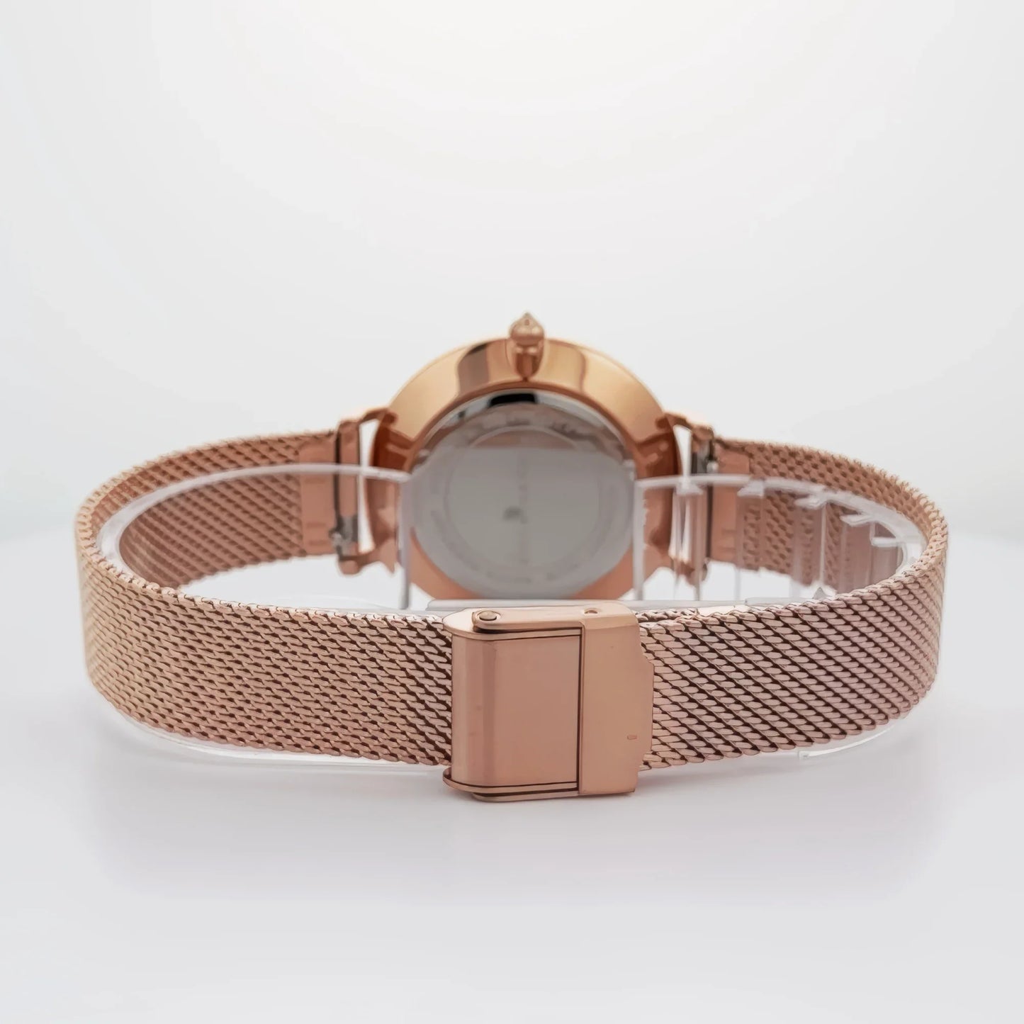 ALFRED SUNG Women's Serenity Mother of Pearl Watch – White Dial, Rosegold Bracelet