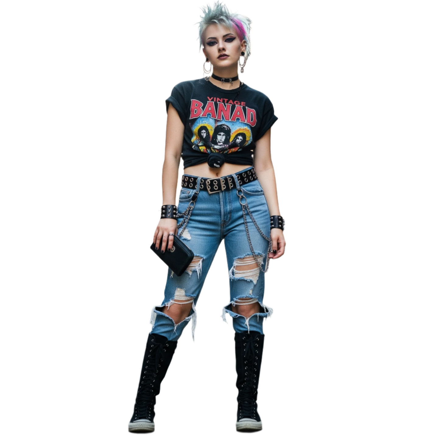 Knee-High Canvas Sneakers