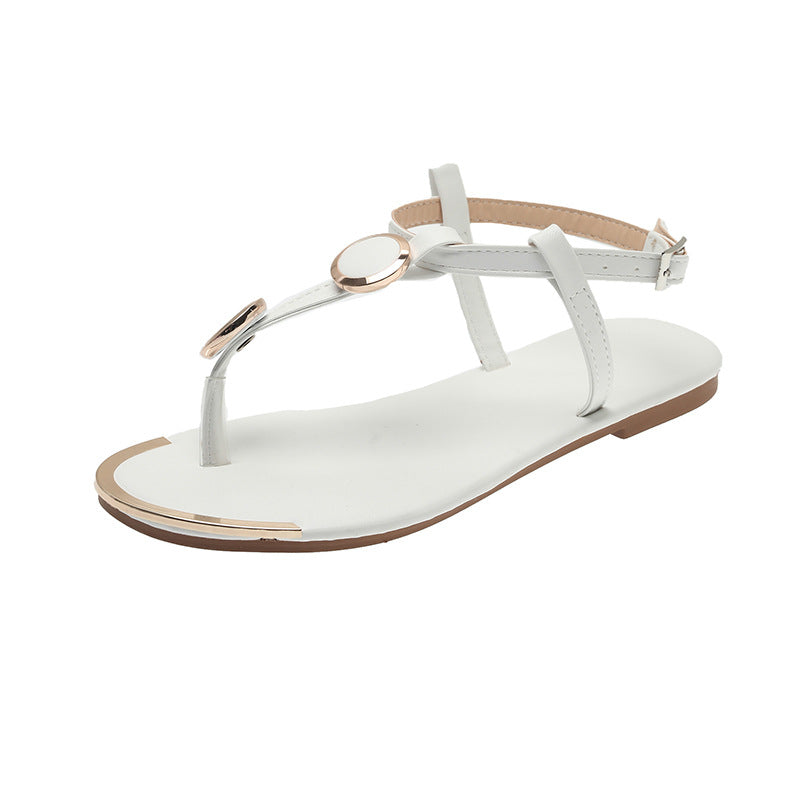 Women's T-Strap Flat Sandals
