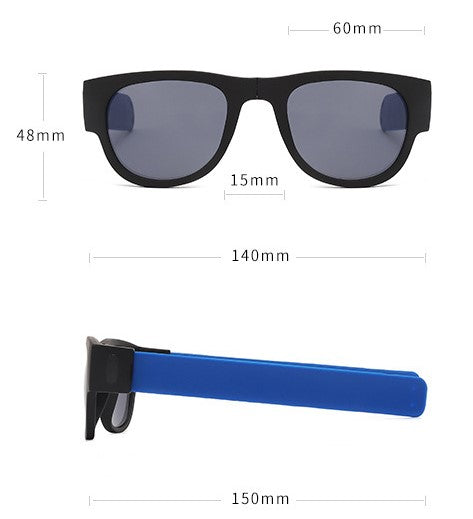 Polarized Folding Wristband Sunglasses, Unisex