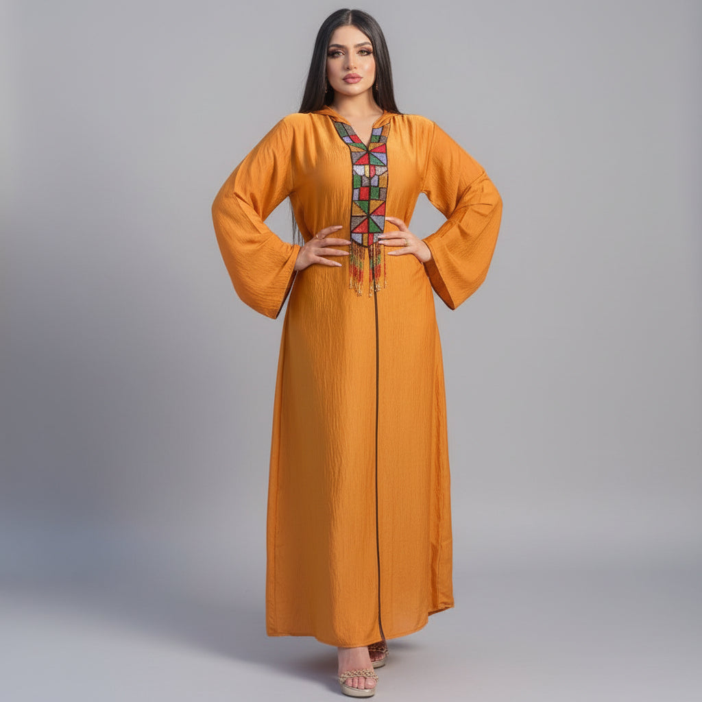 Beaded Embroidery Jalabiya