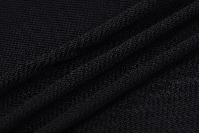 Tie-Up Backless Sheer Maxi Dress