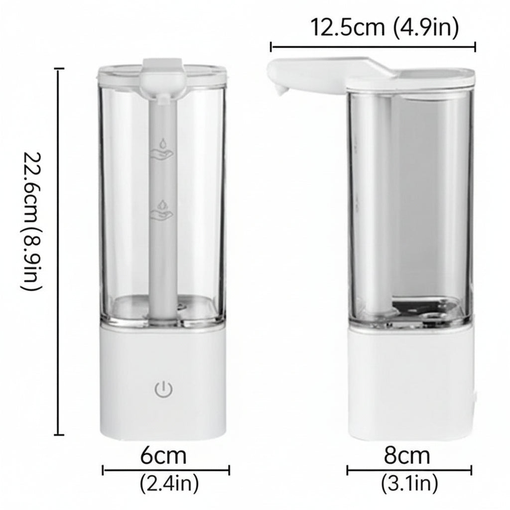 550ml Touchless Automatic Liquid Soap Dispenser – USB Rechargeable