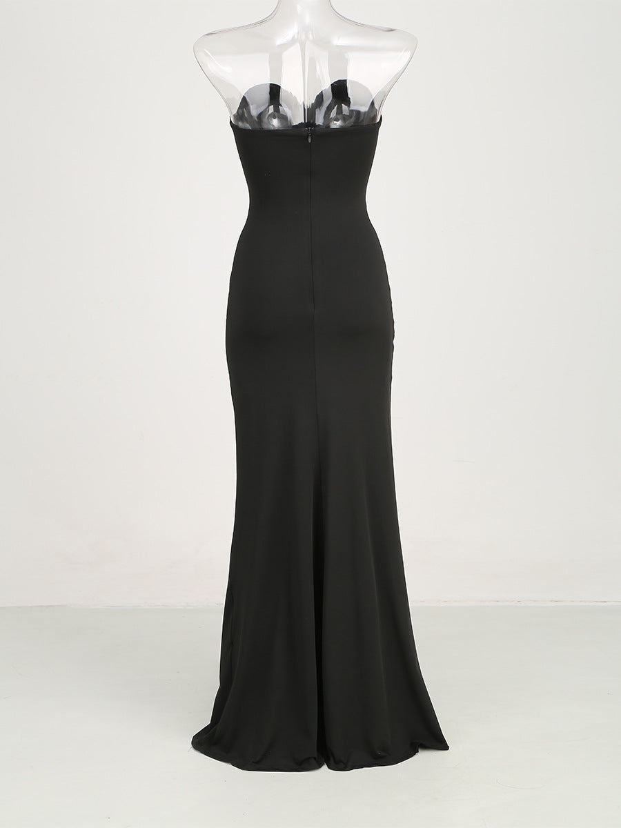 Cut-Out Twist-Front Maxi Dress