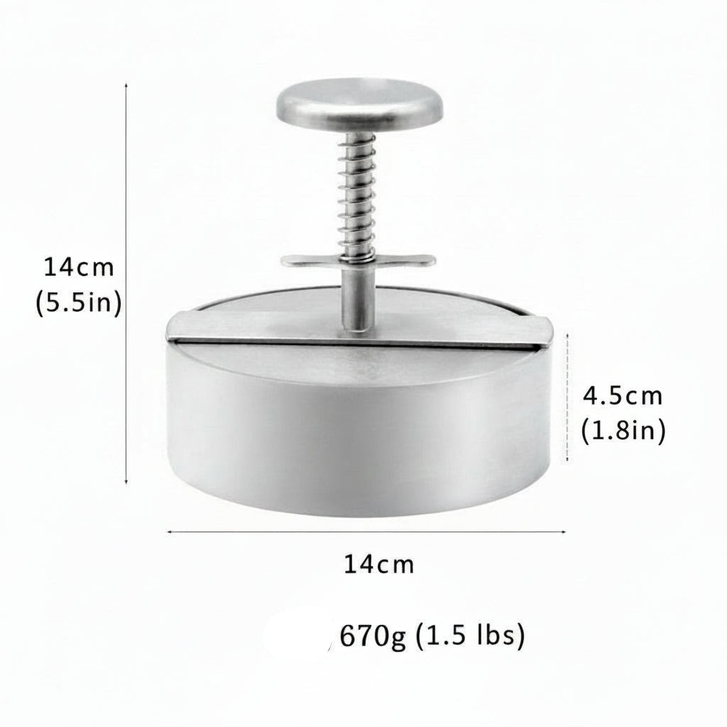 Stainless Steel Burger Press
