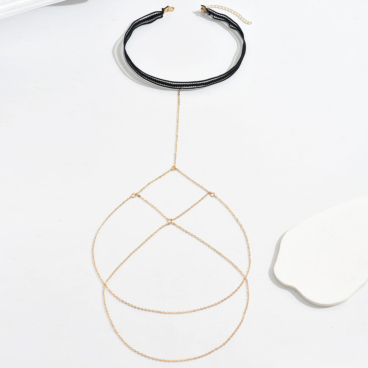 Multi-Layered Gold-Toned & Silver Thigh Chain