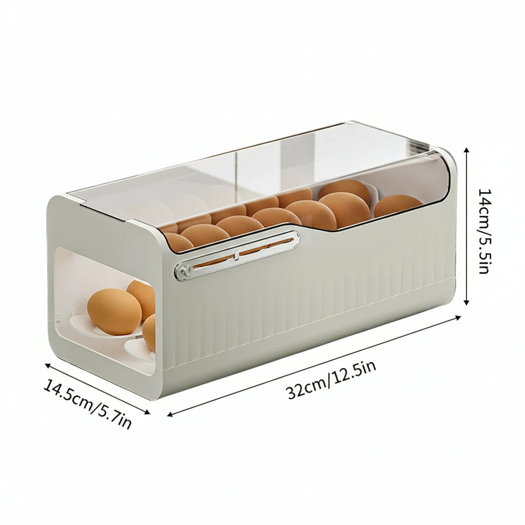 2-Layer Automatic Rolling Egg Dispenser with Time Scale