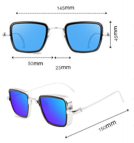 Unisex Polarized Thick-Edged Square Sunglasses