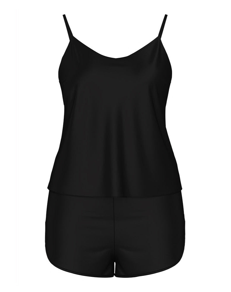 2-Piece Satin Pajama Set