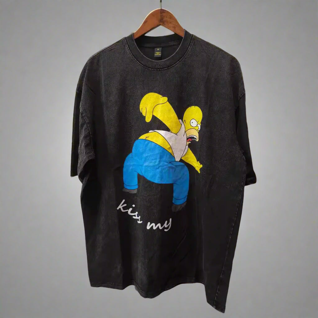 Oversized Vintage-Washed Graphic Tee