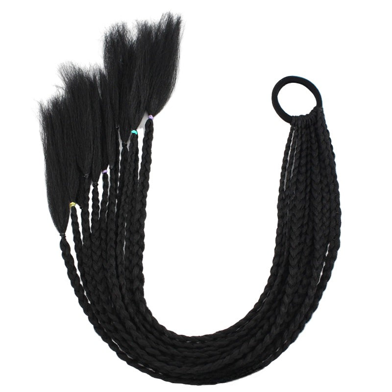 Colorful Braided Synthetic Hair Ponytail Extensions