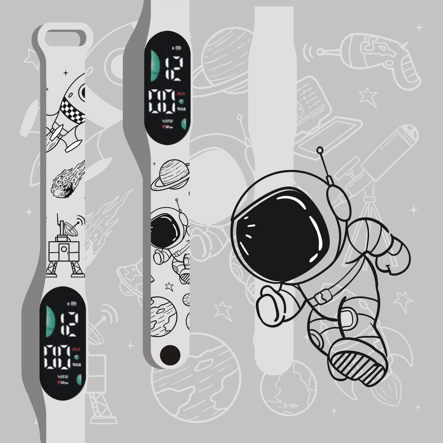 Pacha Dog Cartoon LED Digital Watch for Kids