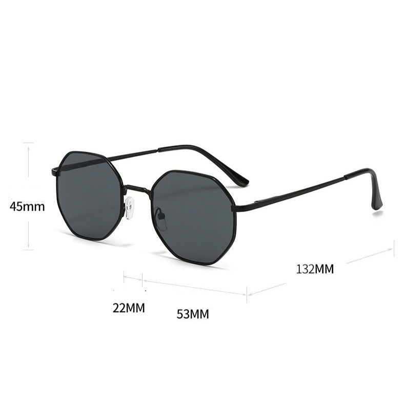 Retro Octagonal Unisex Sunglasses