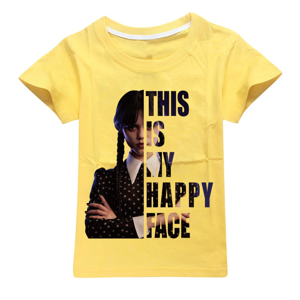 Wednesday Addams Graphic T-Shirts for Kids (2-16Y)