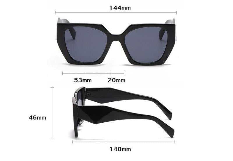Oversized Square Cat-Eye Sunglasses