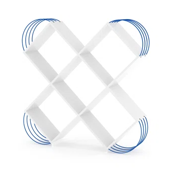 Case X Design Modern 5 Tier Bookcase