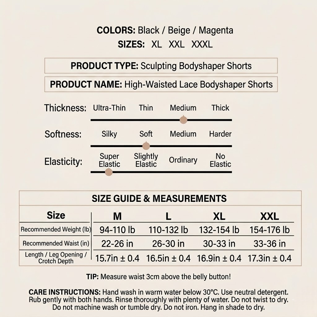 High-Waisted Cross-Compression Shapewear Panties