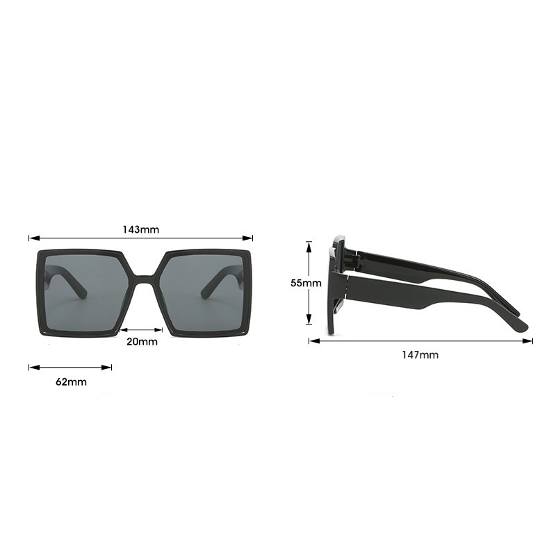 Oversized Square Sunglasses