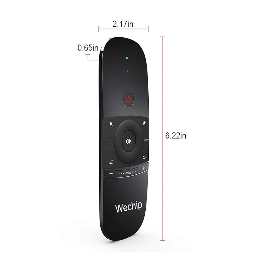 2.4G 3D Air Mouse Remote Control with Built-In Keyboard for Smart TV, Android TV Box, Mini PC, Projector, HTPC, All-in-one PC/TV