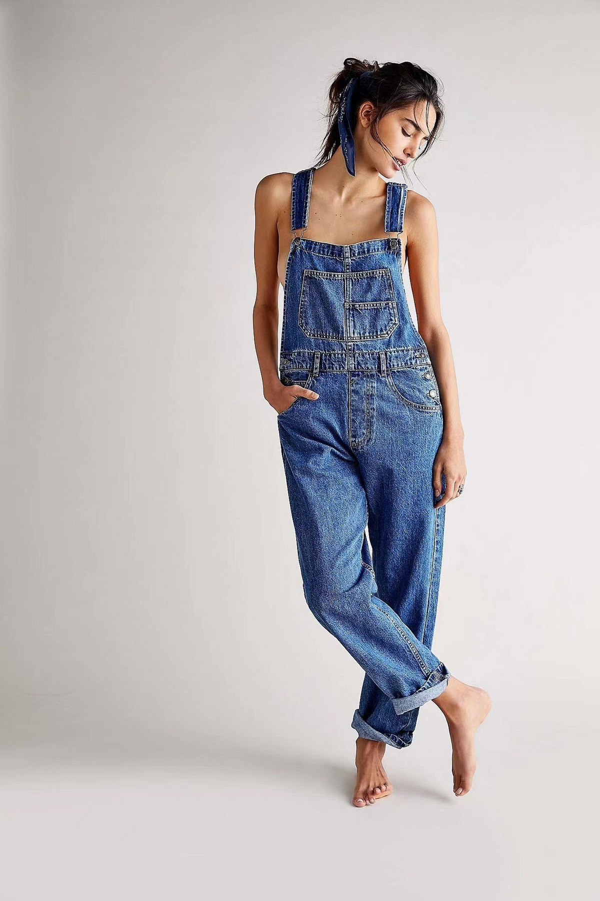 Women's Denim Bib Overalls
