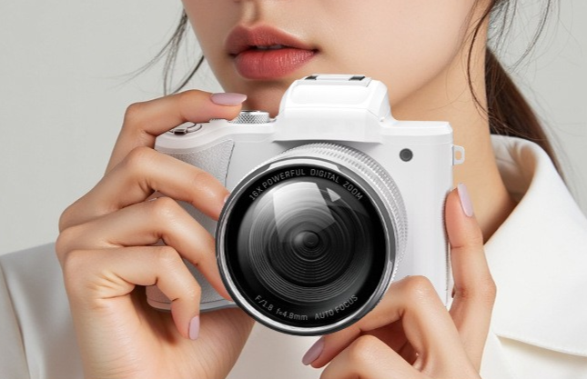 8K UltraHD 16X Zoom Autofocus Digital Camera with Touchscreen and Built-in Wi-Fi