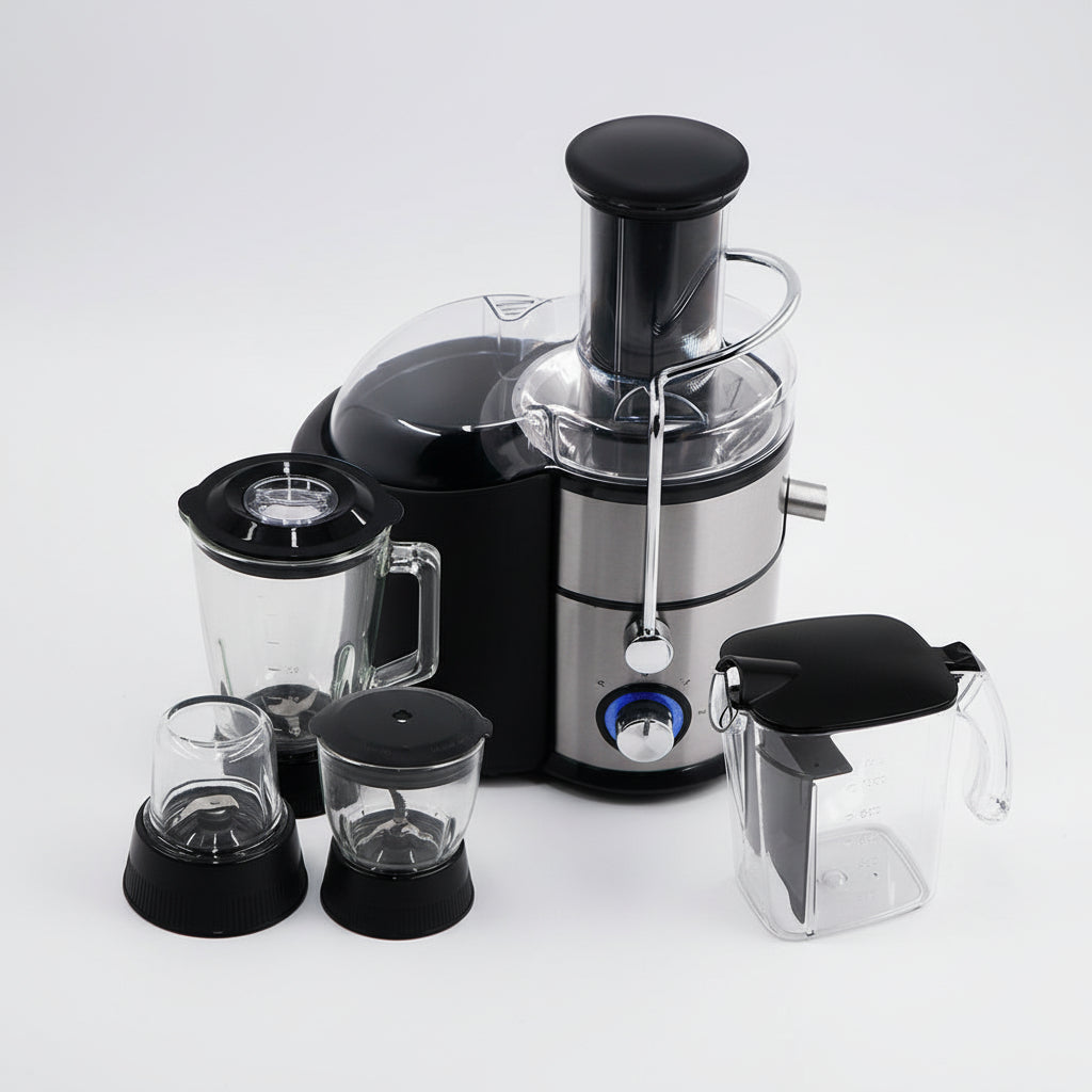 4-in-1 Multifunction Food Processor – Juicer, Blender, Grinder & Chopper
