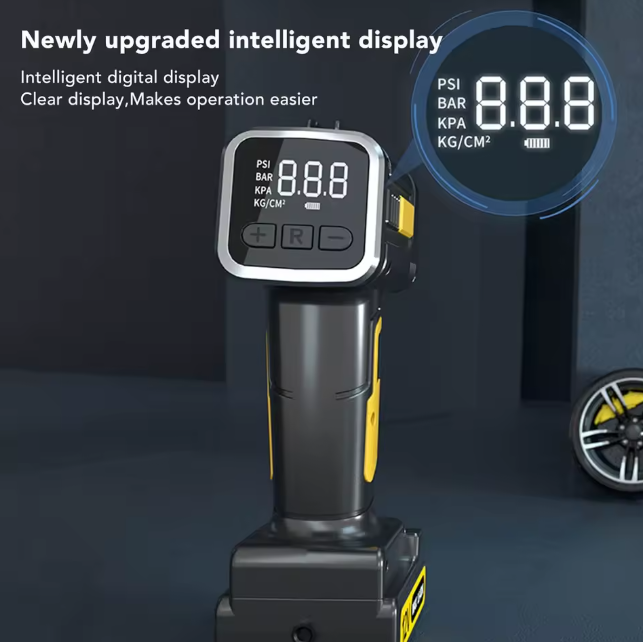 12V 150PSI Multi-Functional Cordless Air Compressor/Tire Inflator with Digital Pressure Gauge & LED Light
