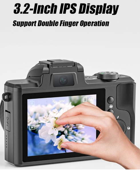 8K UltraHD 16X Zoom Autofocus Digital Camera with Touchscreen and Built-in Wi-Fi