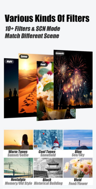 8K UltraHD 16X Zoom Autofocus Digital Camera with Touchscreen and Built-in Wi-Fi