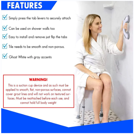 Instant Easy-Grip Safety Handle for Bathroom and Home