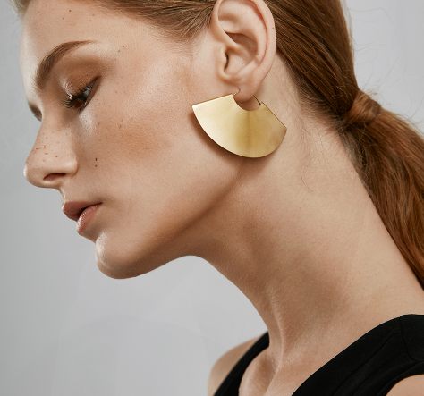 Retro Gold Plated Dangle Earrings