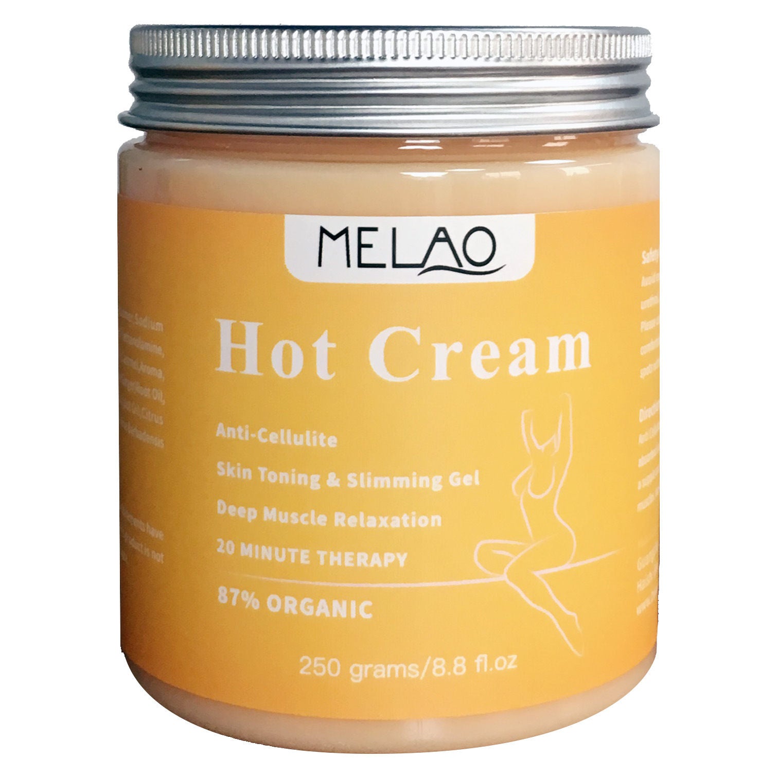 MELAO Hot Cream, Anti-Cellulite, Skin Toning & Slimming Massage Gel