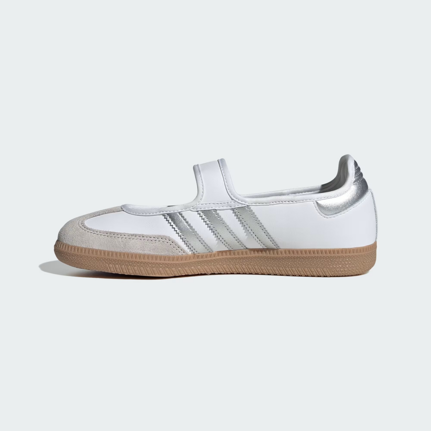 ADIDAS Women's Samba Jane Sneakers – Off-White/Silver Metallic