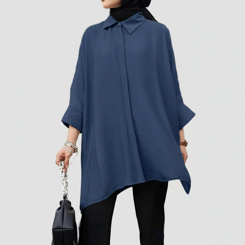 Oversized Asymmetrical Blouse