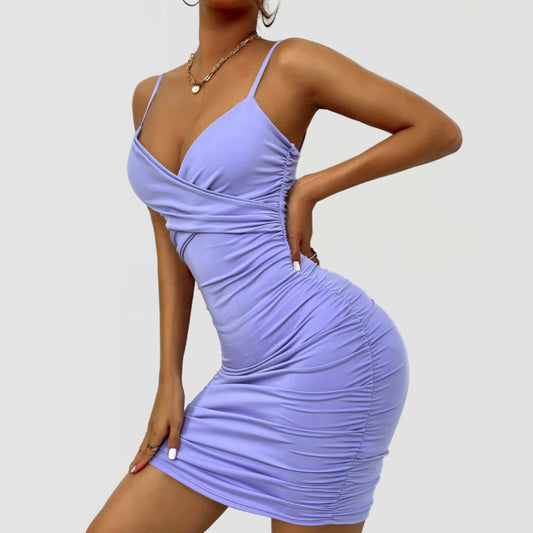 Ruched Bodycon Mini Dress