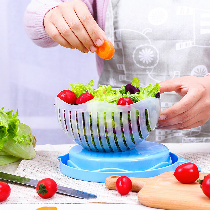 Salad & Fruit Cutter Bowl