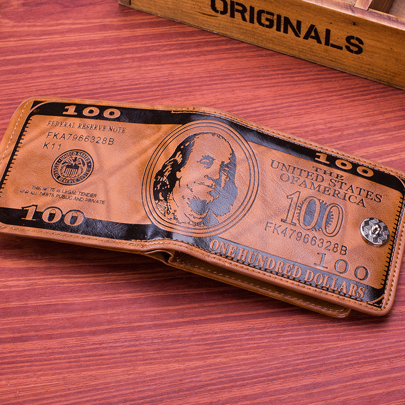 Leather Bifold US Dollar Bill Wallet