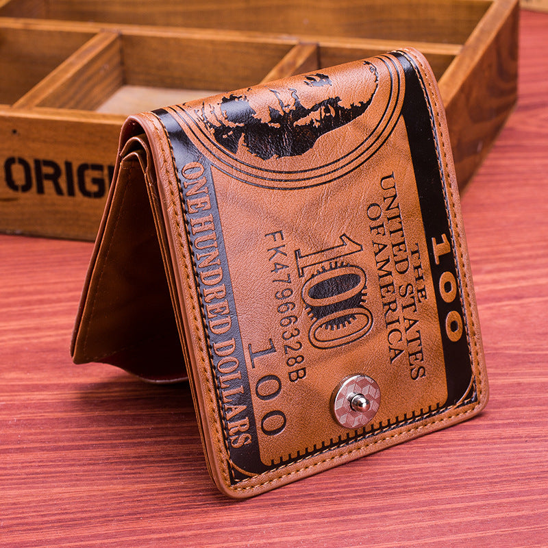 Leather Bifold US Dollar Bill Wallet